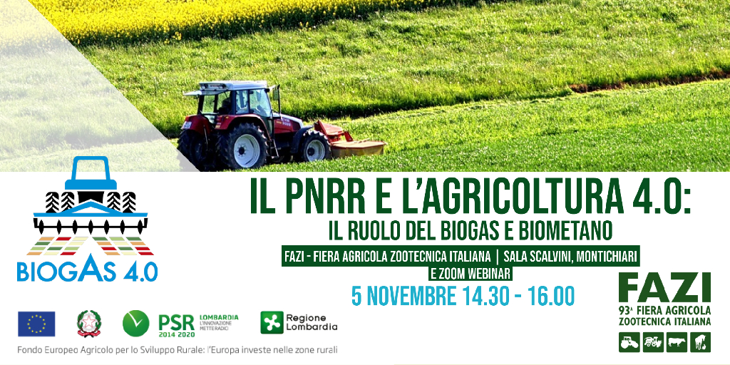IL PNRR E L’AGRICOLTURA 4.0: IL RUOLO DEL BIOGAS E BIOMETANO